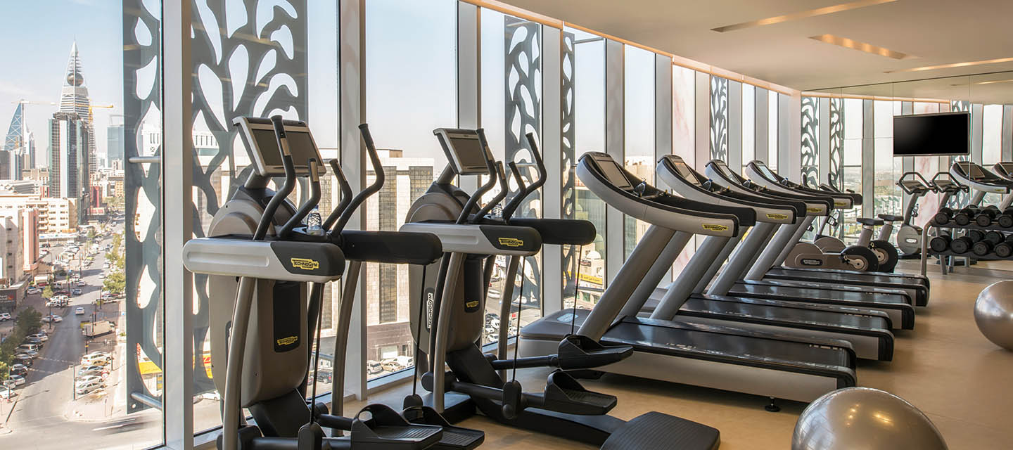 24/7 fully equipped gym Fraser Suites Riyadh